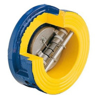 Клапан зворотній міжфланцевий двопелюстковий DN300 Zetkama 407