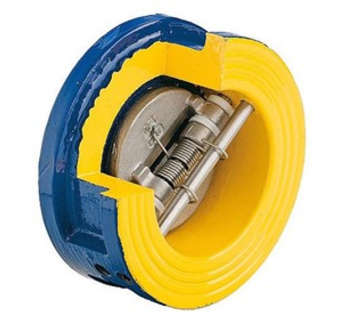 Клапан зворотній міжфланцевий двопелюстковий DN125 Zetkama 407