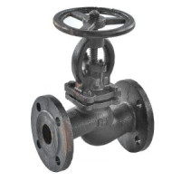 Вентиль 15кч16нж Ду100 Ру25 чавунний фланцевий