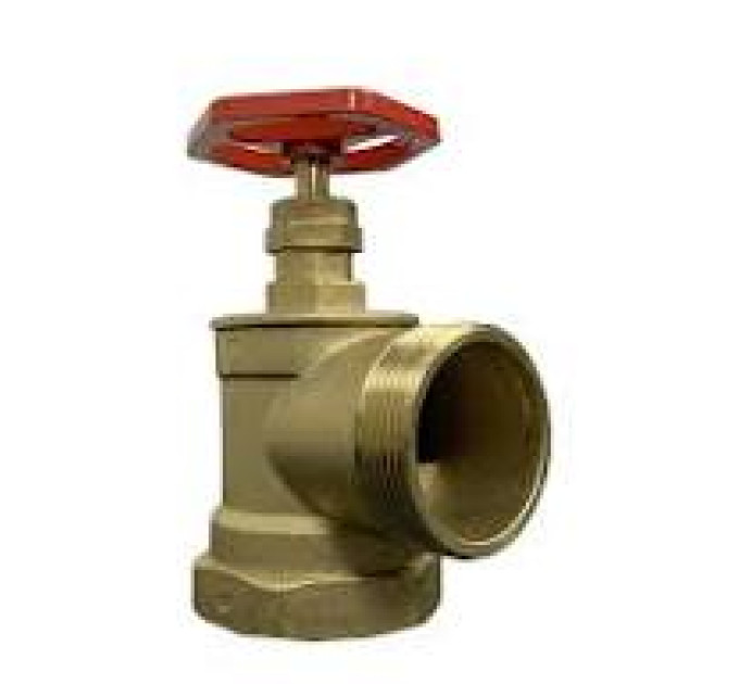 Кран пожежний латунний кутовий Ду 50 ВЗ