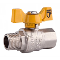 Кран кульовий різьбовий латунний SD Forte ВЗ Ду15 Py40