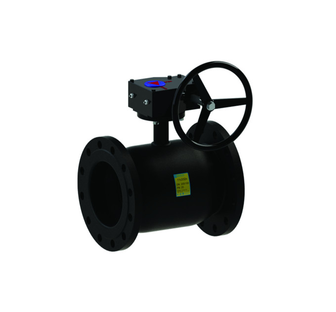 Кран кульовий 11с332п з редуктором Ду 125/100 Ру 25