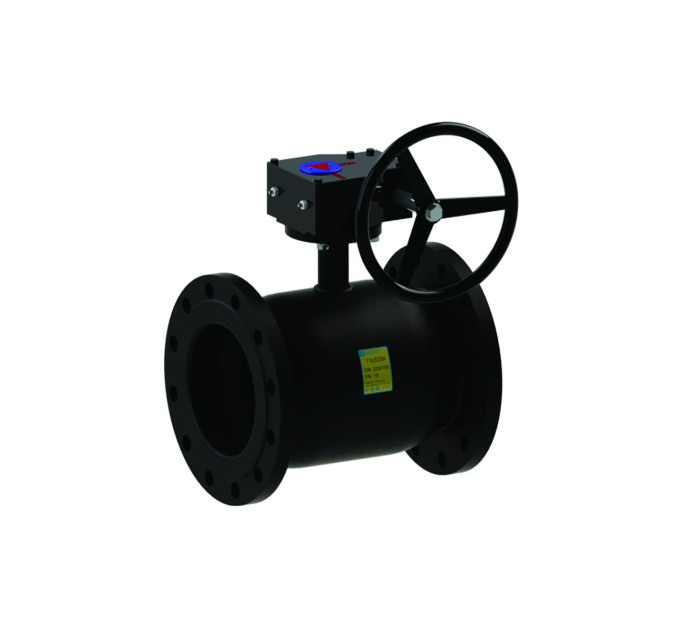 Кран кульовий 11с333п з редуктором Ду 150/100 Ру 16