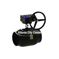 Кран кульовий 11с331п з редуктором Ду 300/250 Ру 25