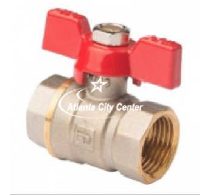 Кран кульовий різьбовий латунний VALVE Ду15 (1/2) ВВ