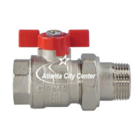 Кран кульовий різьбовий латунний з американкою FADO Modern Ду15 (1/2)