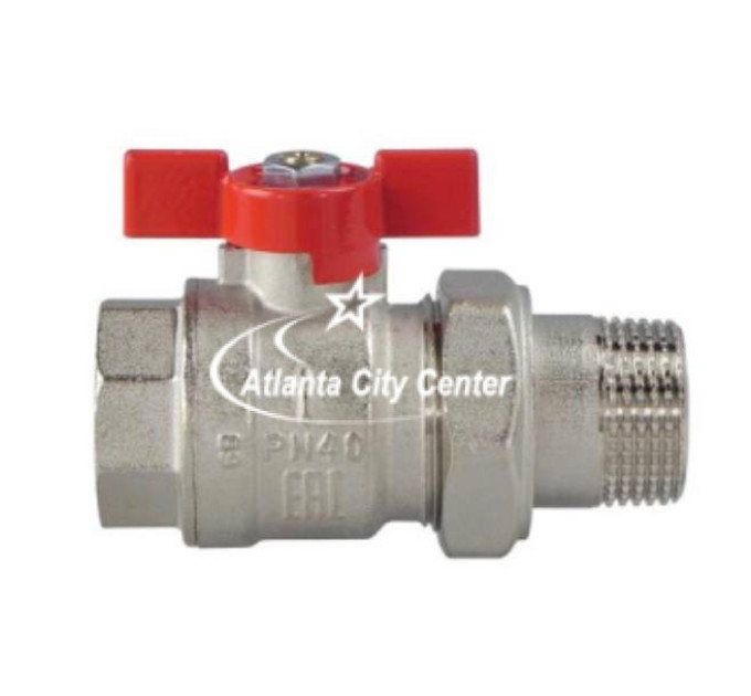 Кран кульовий різьбовий латунний з американкою FADO Modern Ду20 (3/4)