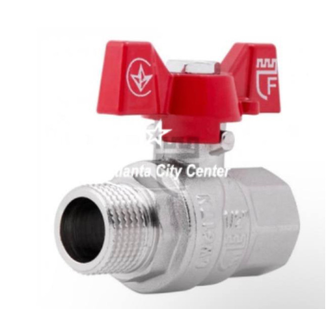 Кран кульовий різьбовий латунний VIVA Ду25 (1) ВЗ