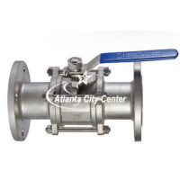 Кран кульовий фланцевий нержавіючий 3-х скл. Ру 16 Ду 25