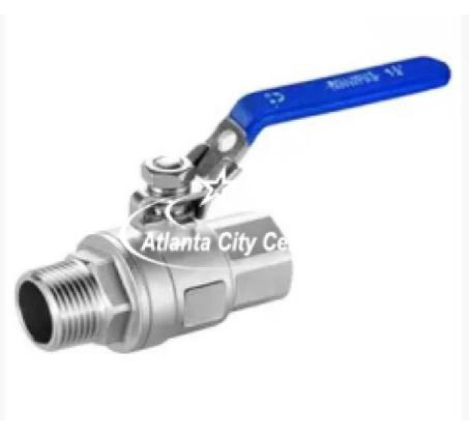 Кран нержавіючий різьбовий AISI304 Ру 63 Ду 50 ВЗ