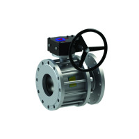 Кран кульовий 11с341п з редуктором Ду 300/250 Ру 16