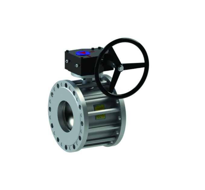 Кран кульовий 11с342п з редуктором Ду 125/100 Ру 16