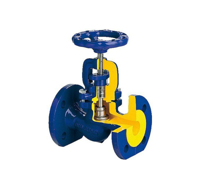 Вентиль чавунний фланцевий Zetkama 215 Ду40 Ру16