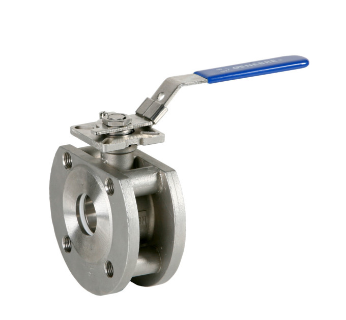 Кран міжфланцевий моноблочний нержавіючий AISI 316 Genebre 2118 Ру16 Ду80